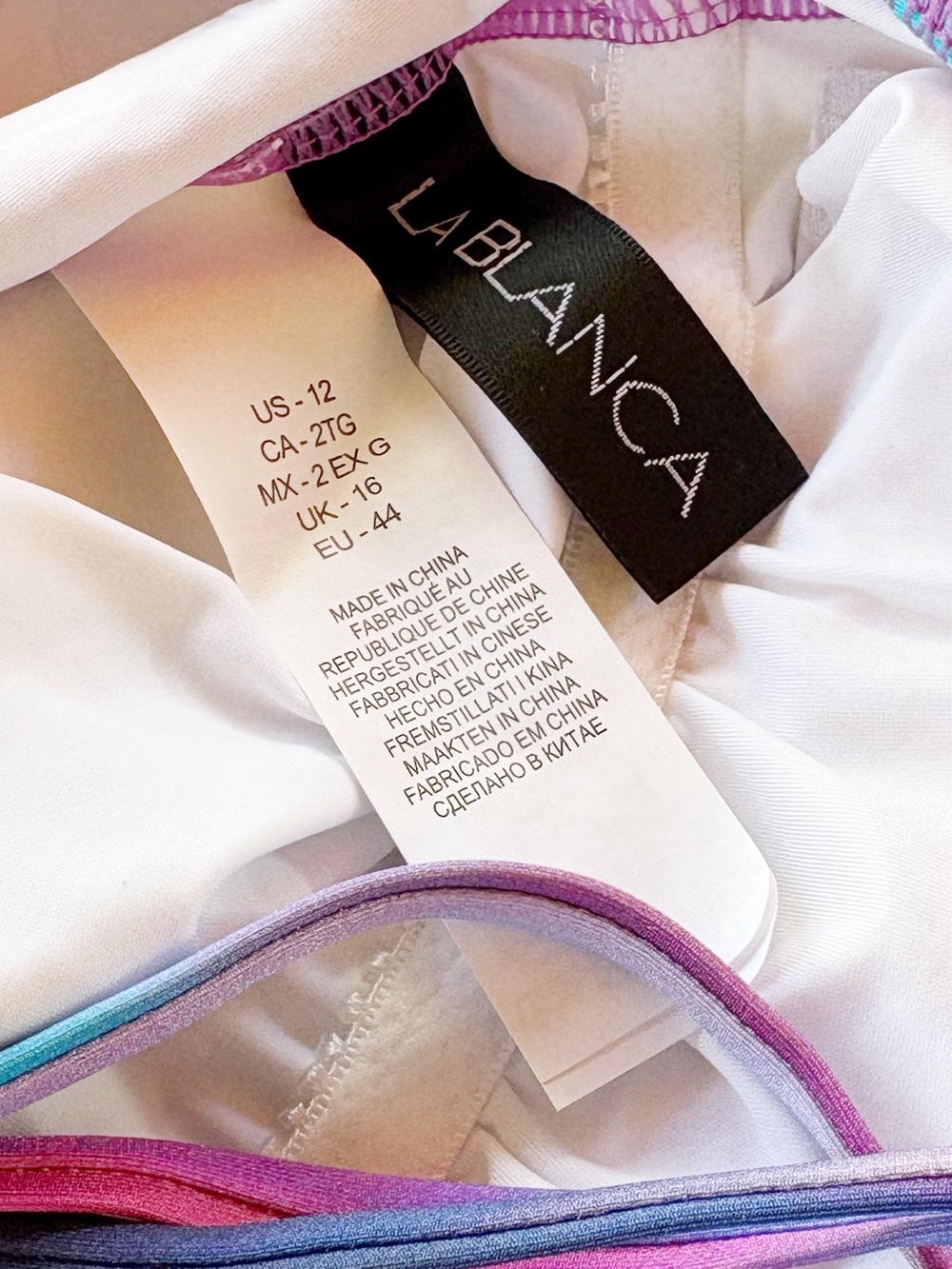 LA BLANCA Sunset Shores Strappy One Shoulder One Piece! Retail $120. - Picture 6 of 7